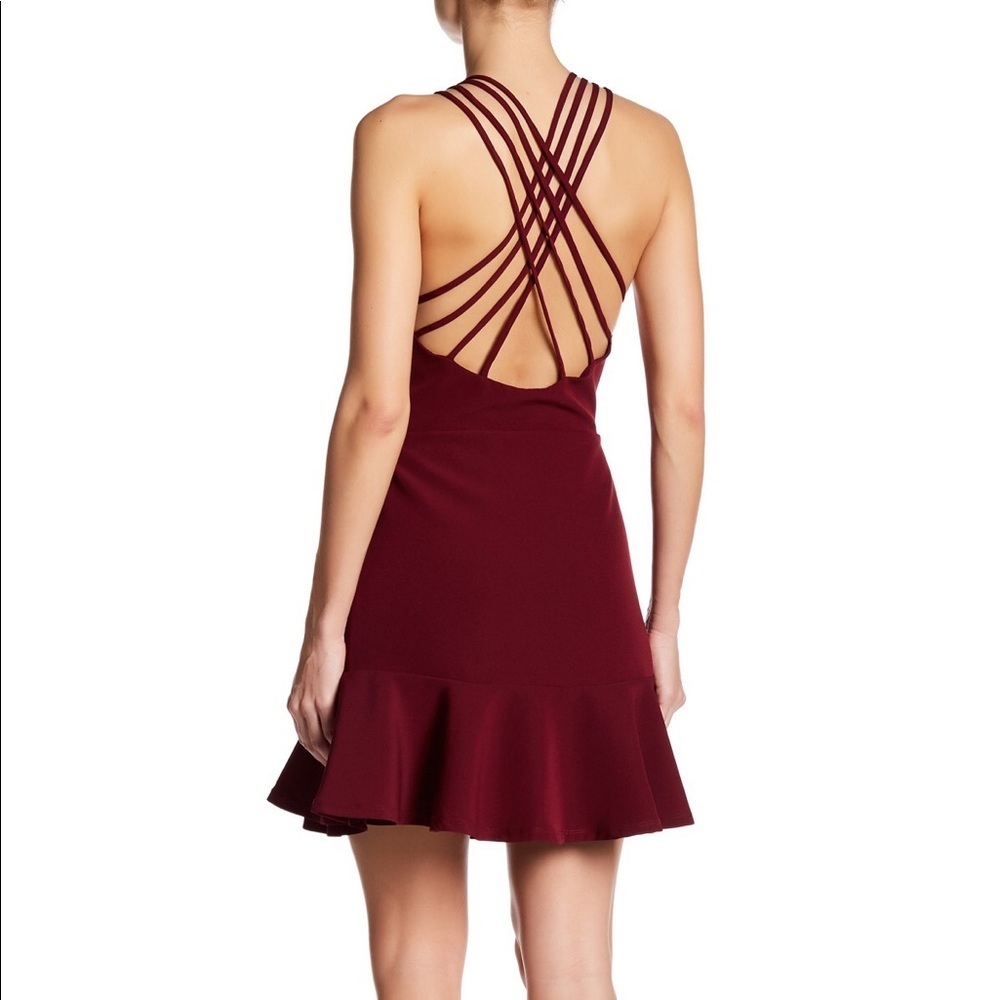NBD Bound For Glory Dress in Oxblood